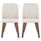 Lumisource Toriano Side Chair with Beige Cushion in Walnut (Set of 2), , large
