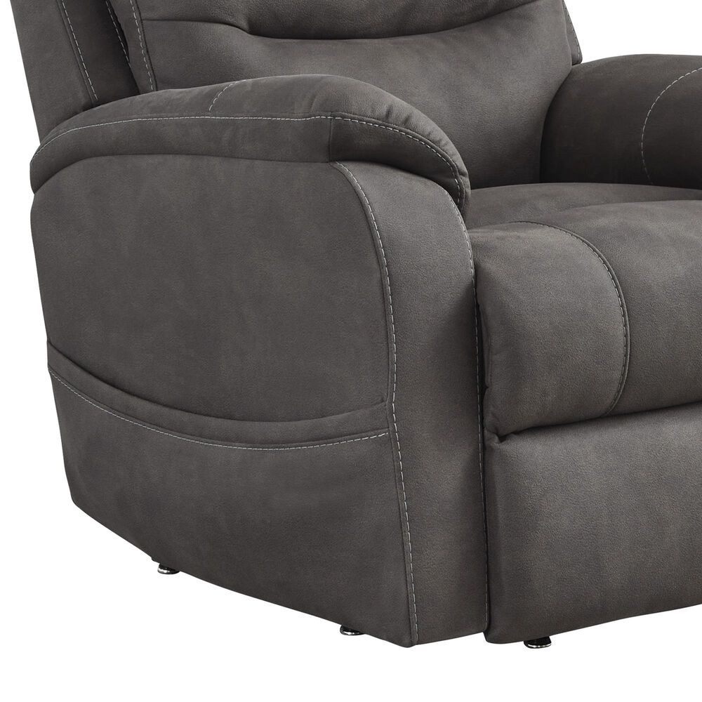 Ashley Snowfield Power Lift Recliner in Gunmetal, , large