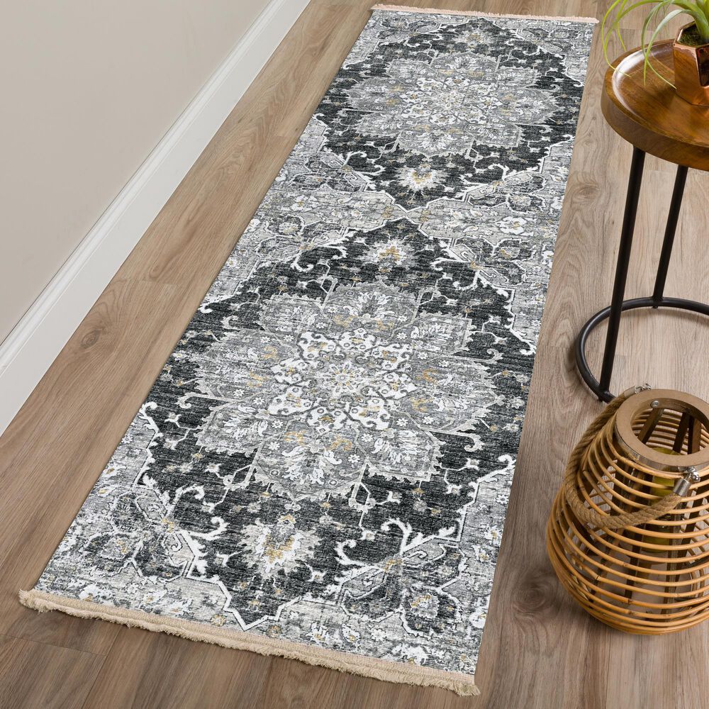 Dalyn Rug Company Marbella MB3 2&#39;3&quot; x 7&#39;6&quot; Midnight Runner, , large