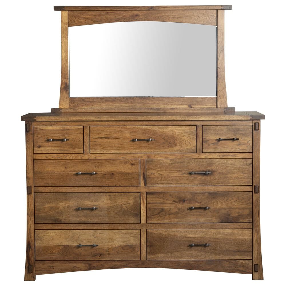 Briarwood LLC Jack and Jill 3 Piece Queen Bedroom Set in Rustic Hickory Cappuccino, , large