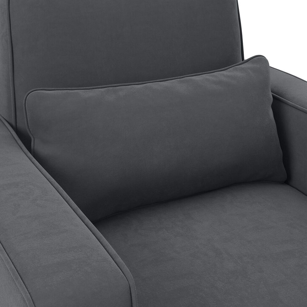Bush Stockton 4-Piece Living Room Set with Chaise Lounge in Dark Gray, , large