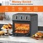 HOMLUX 13 Qt Air Fryer Toaster Oven in Black, , large