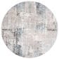 Safavieh Dream DRM422F 6"7" Round Grey and Blue Area Rug, , large