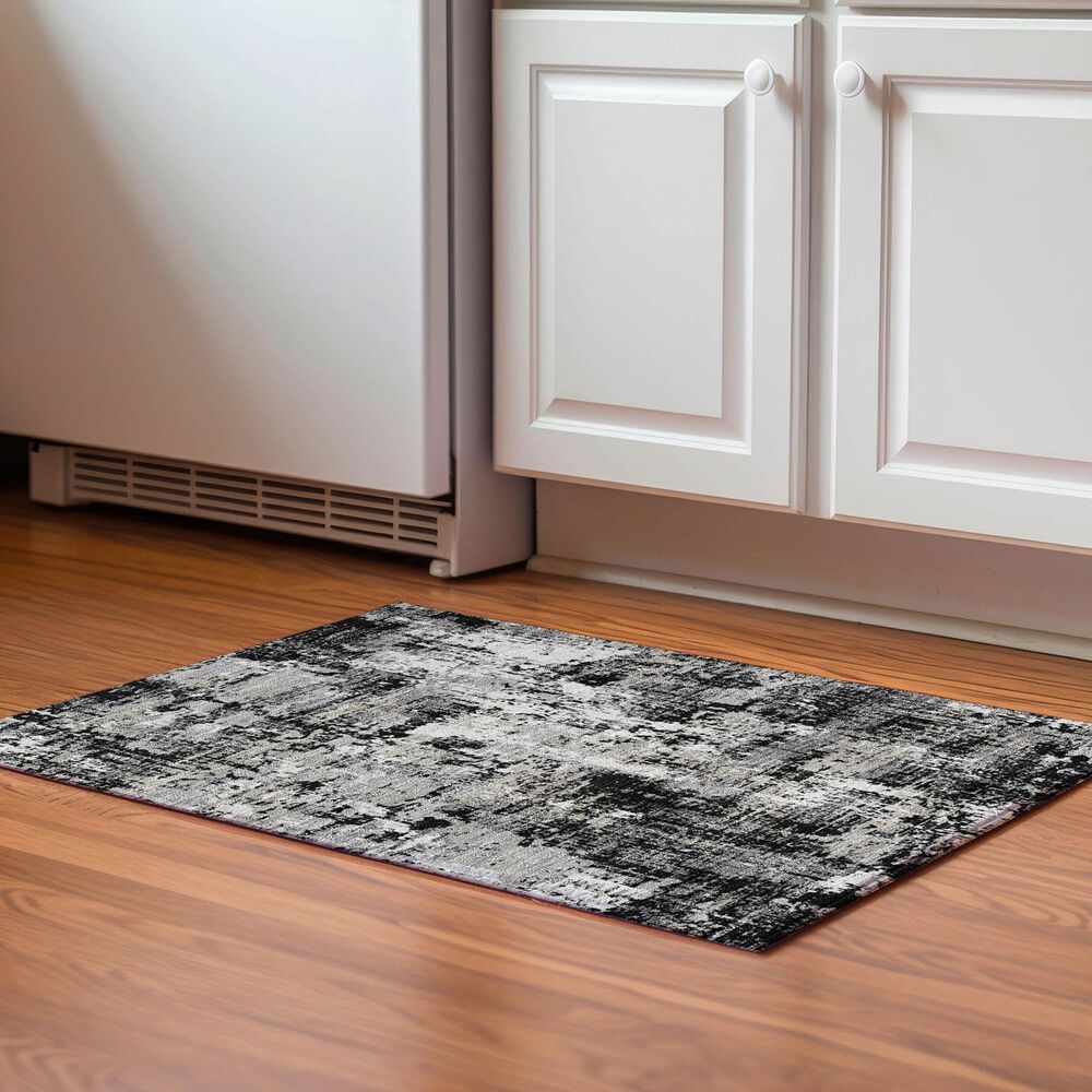 Dalyn Rug Company Kochi KC7 Black 2&#39;6&quot; x 3&#39;10&quot; Area Rug, , large