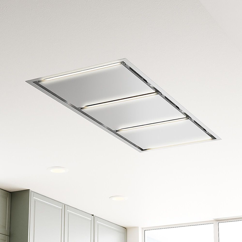Zephyr Lux 63&quot; Convertible Island Range Hood in Stainless Steel, , large