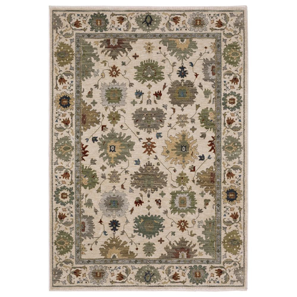 Oriental Weavers Eliana Ivory and Multicolor 6"7" x 9"6" Area Rug, , large