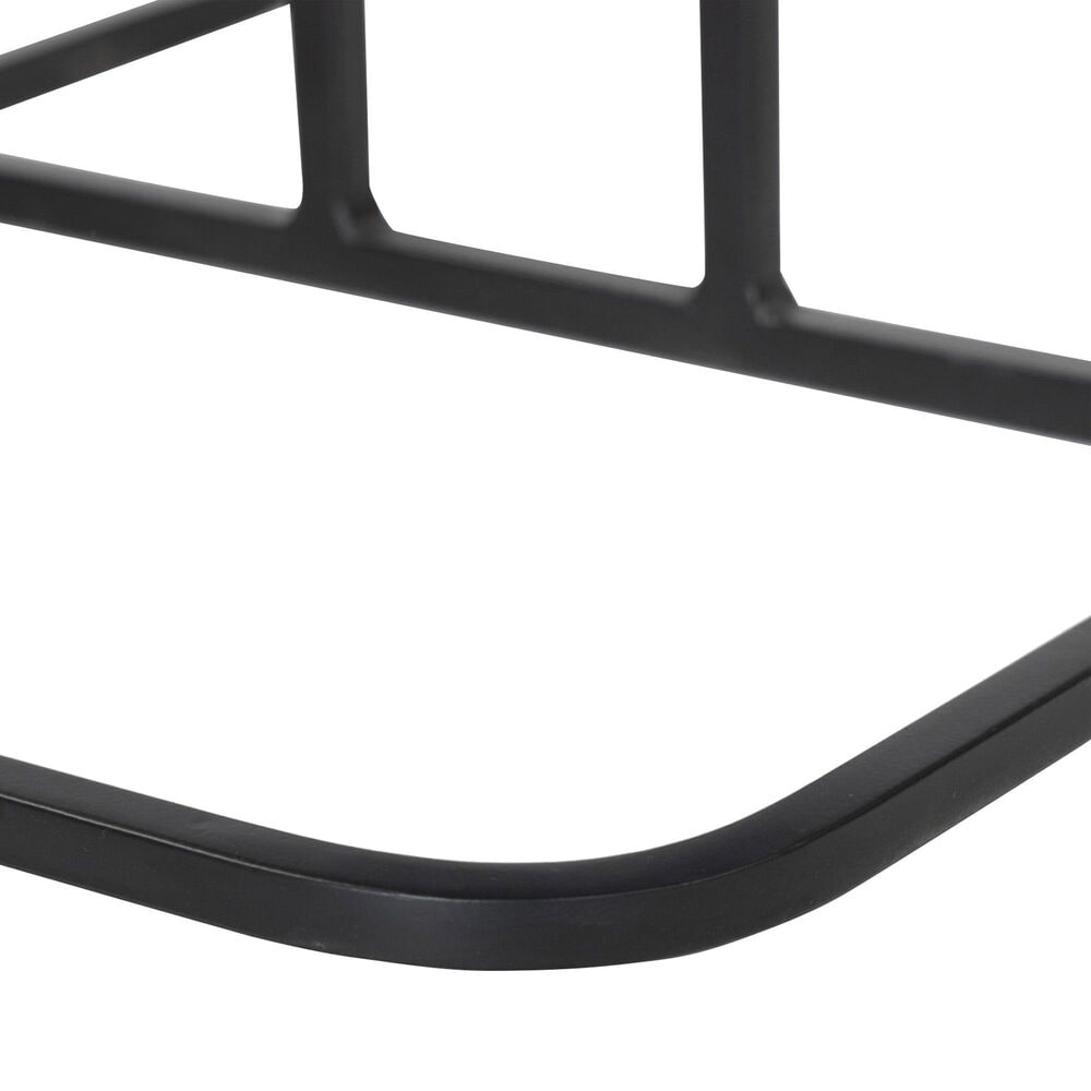 Four Hands Adalley End Table in Polished Black and Matte Black, , large
