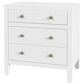 Butler Specialty Company Nora 3 Drawer Nightstand in Textured White, , large