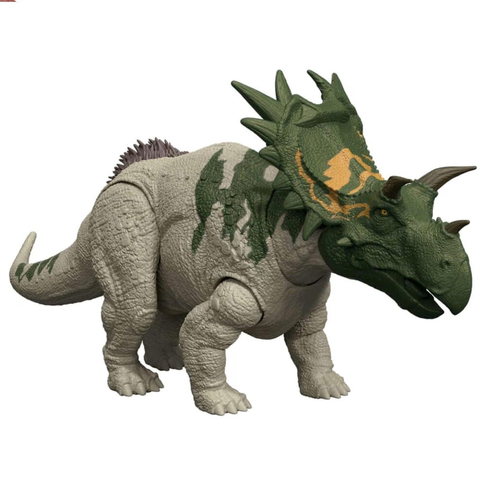 Jurassic World Spiclypeus Wild Roar Dinosaur Action Figure in Green, , large