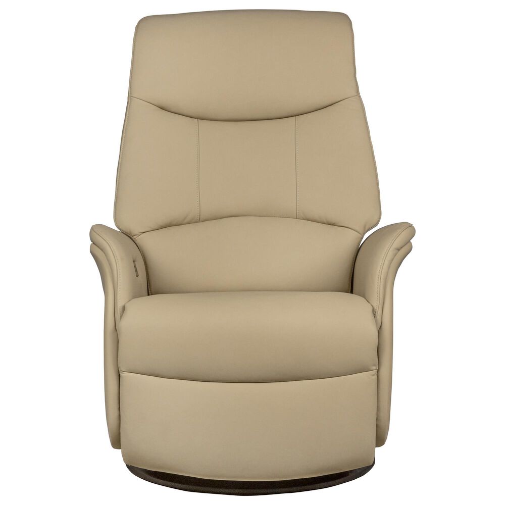 Italiano Furniture Royce Power Swivel Glider Recliner in Taupe, , large