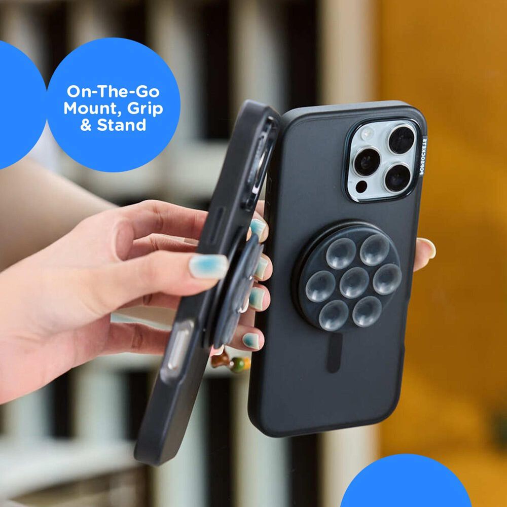 PopSockets MagSafe Circle Suck-Up Grip and Mount in Translucent Black, , large