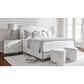 Bernhardt Silhouette Ottoman in White, , large