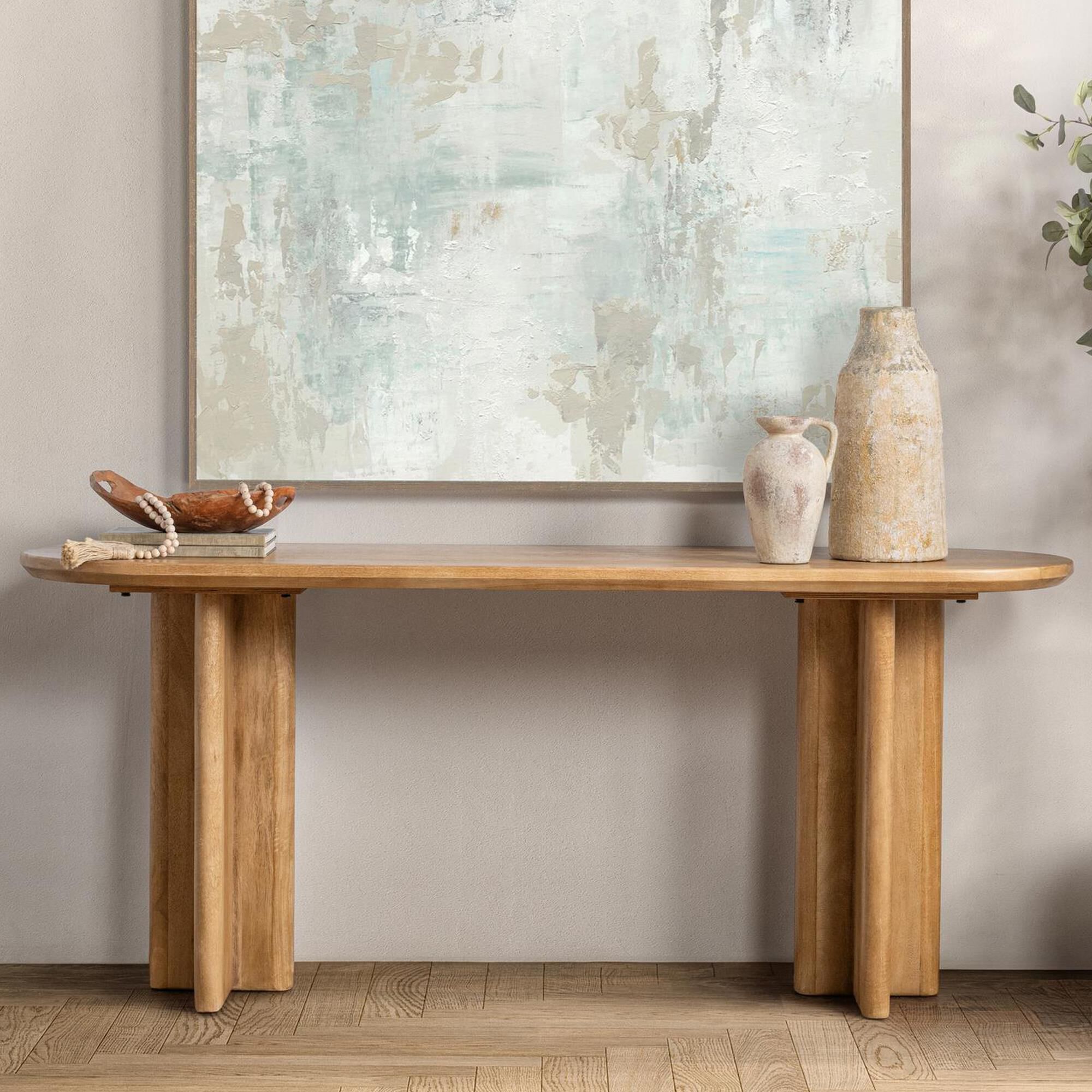 Classic Home Montengo Console Table in Natural