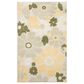 Nourison Aloha ALH42 Ivory and Green 2"8" x 4" Indoor/Outdoor Area Rug, , large