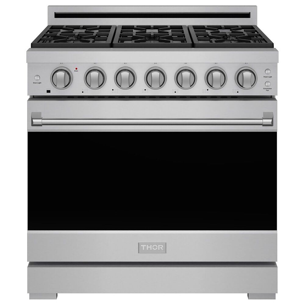 Thor Kitchen Gordon Ramsay Series 36" Professional Gas Range in Stainless Steel, , large