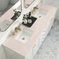 James Martin Vanities Chicago 72" Double Bathroom Vanity in Glossy White with 3 cm Eternal Marfil Quartz Top and Rectangular Sinks, , large
