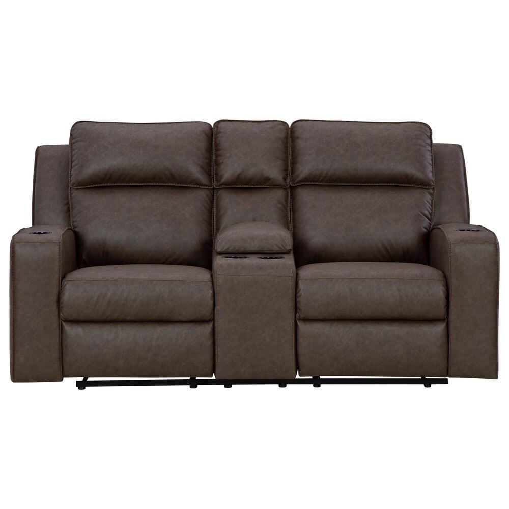 Ashley Lavenhorne Manual Loveseat in Granite, , large