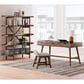 Ashley Lyncott 2-Piece Desk and Bookcase Set in Brown, , large