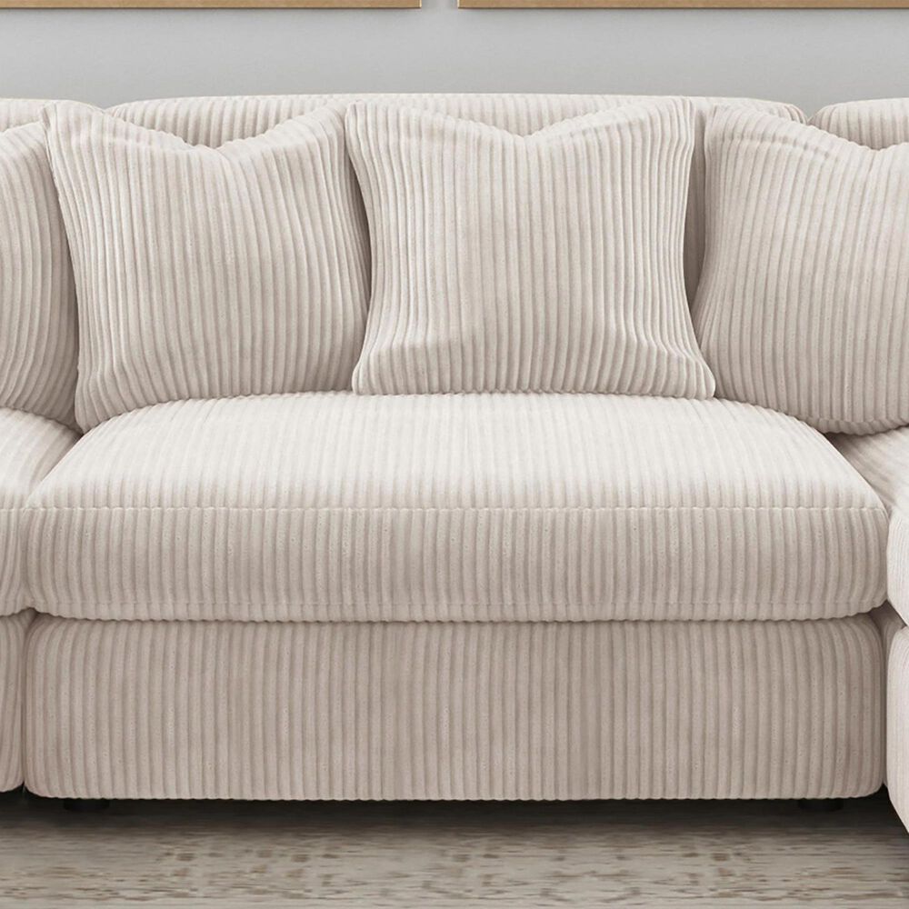 Coaster Blaine Accent Armless Chair in Sand, , large