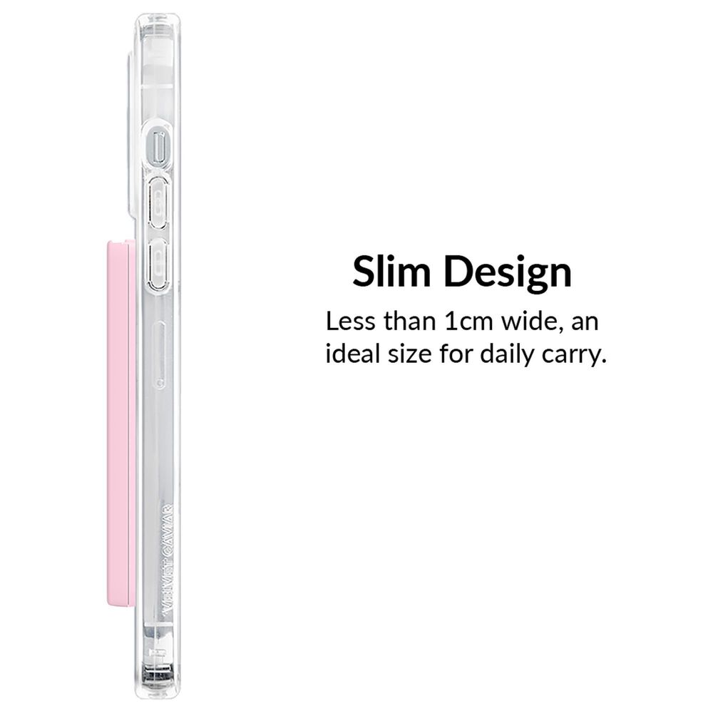 Velvet Caviar MagSafe Phone Wallet in Strawberry Milk, , large