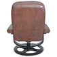 Barcalounger Jacque Pedestal Recliner and Ottoman in Whiskey, , large