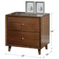Flexsteel Ludwig 2-Drawer Nightstand in Walnut, , large