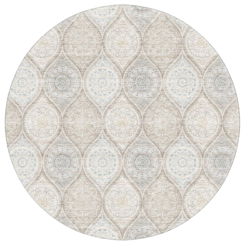 Dalyn Rug Company Neo NO7 8" Round Linen Area Rug, , large