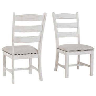 Ashley Valebeck Dining Chair Set of 2 in Beige and White, , large