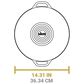 Lodge 14" Seasoned Cast Iron Wok in Black, , large