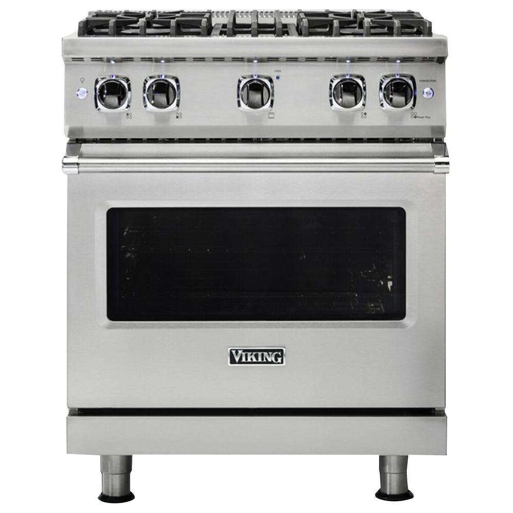Viking Range 30" Natural Gas Sealed Burner Gas Range in Stainless Steel, , large