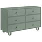 Oxford Baby Meridian 2-Piece Nursery Set with 3-in-1 Convertible Crib and Dresser in Olive Green, , large