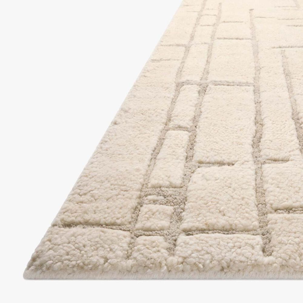 Loloi Octavia 2&#39; x 3&#39; Ivory and Stone Area Rug, , large
