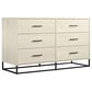 DHP Kelly 6 Drawer Dresser in Bay Oak, , large