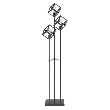 Lite Source Cuboid Floor Lamp in Black, , large