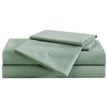 Pem America London Fog Garment Wash 4-Piece King Sheet Set in Green, , large