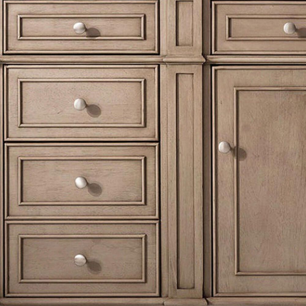 James Martin Vanities Bristol 60&quot; Single Bathroom Vanity in Whitewashed Walnut with 3 cm Victorian Silver Quartz Top and Rectangular Sink, , large