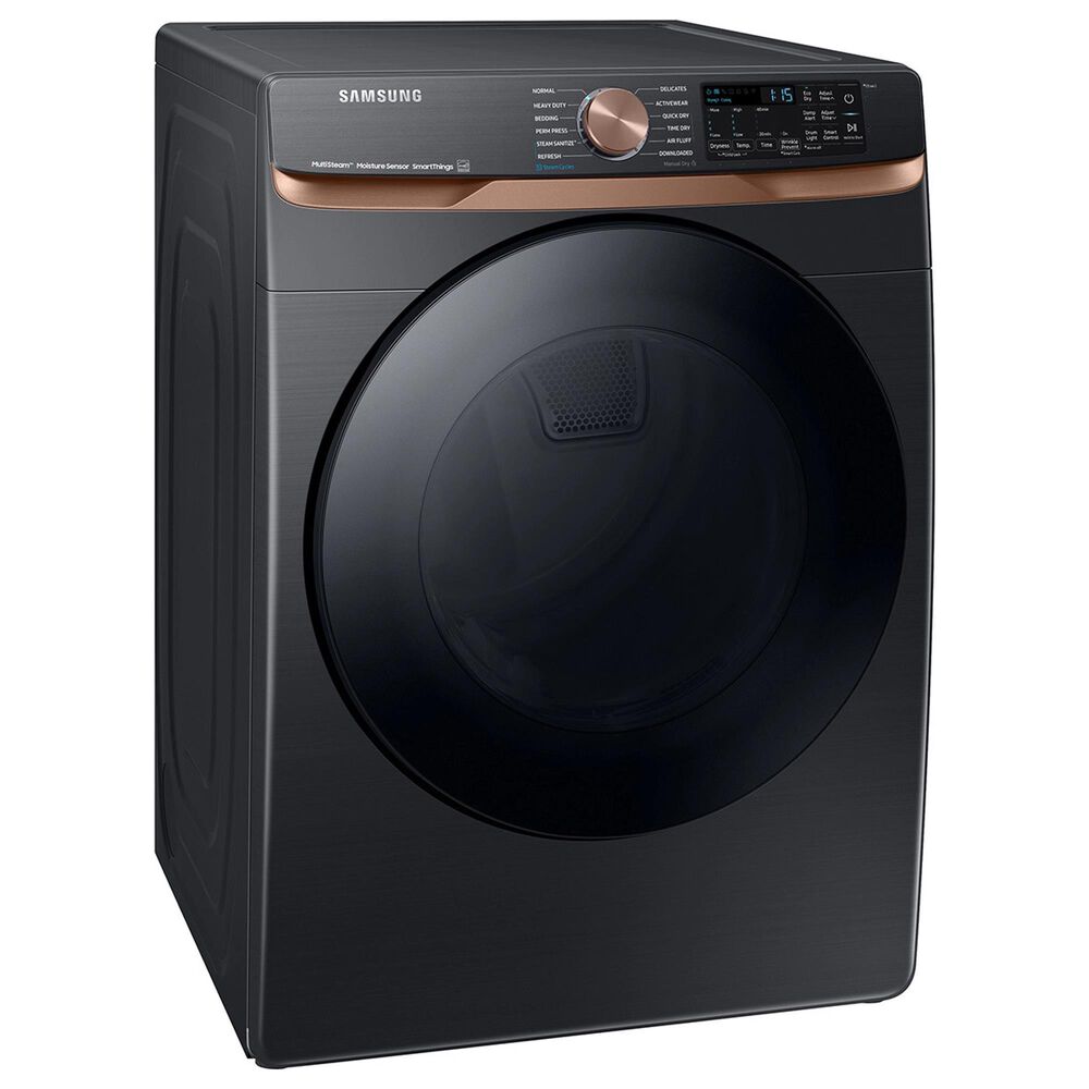Samsung 7.5 cu. ft. Smart Electric Dryer with Steam Sanitize+ and Sensor Dry in Brushed Black, , large