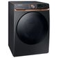 Samsung 7.5 cu. ft. Smart Electric Dryer with Steam Sanitize+ and Sensor Dry in Brushed Black, , large