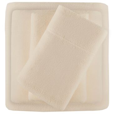 Hampton Park Micro Fleece 3-Piece Twin Sheet Set in Khaki, , large