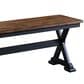 A-America Stone Creek Dining Bench in Chicory and Slate Black , , large