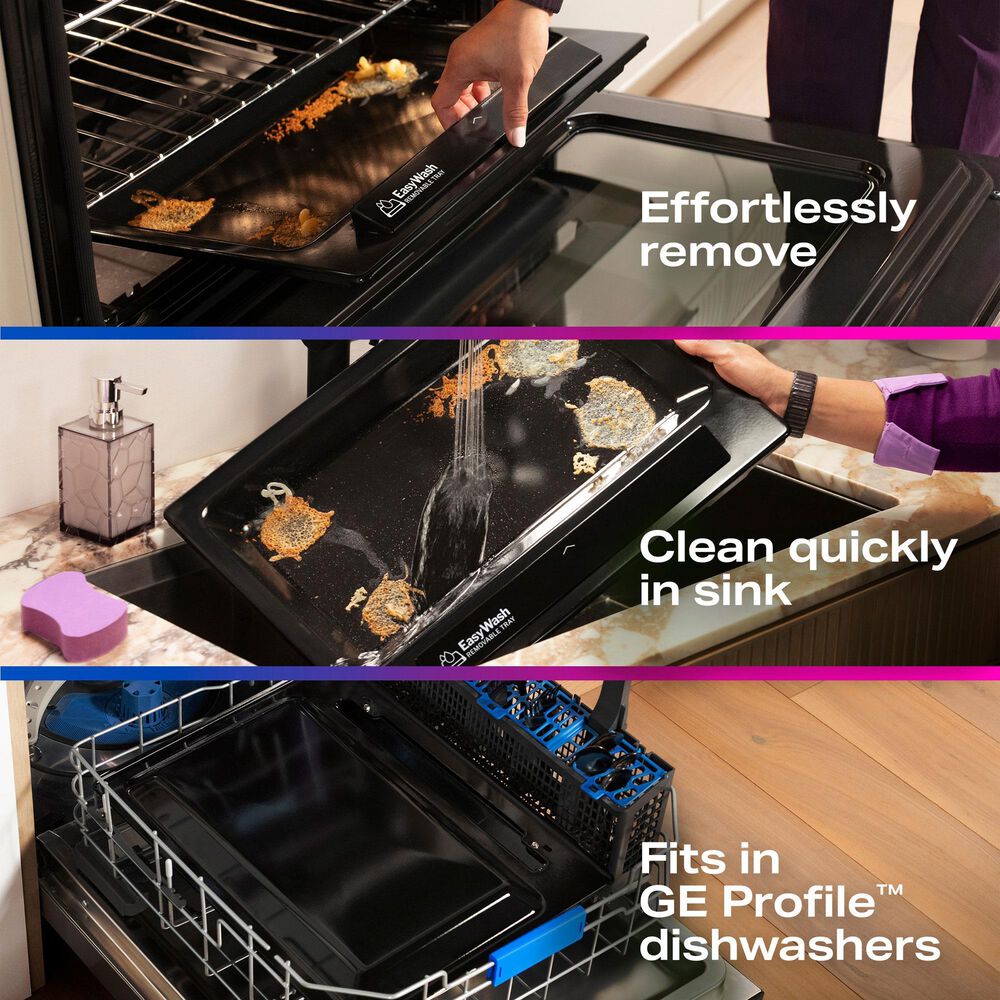 GE Profile 5.3 Cu. Ft. Smart Freestanding Gas Range with No Preheat Air Fry in Stainless Steel, , large