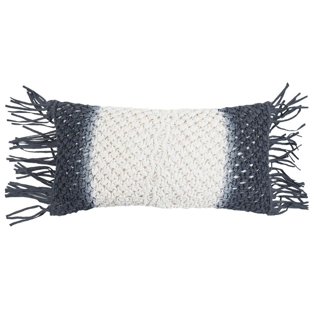 Rizzy Home 11" x 21" Pillow Cover in Black and White, , large