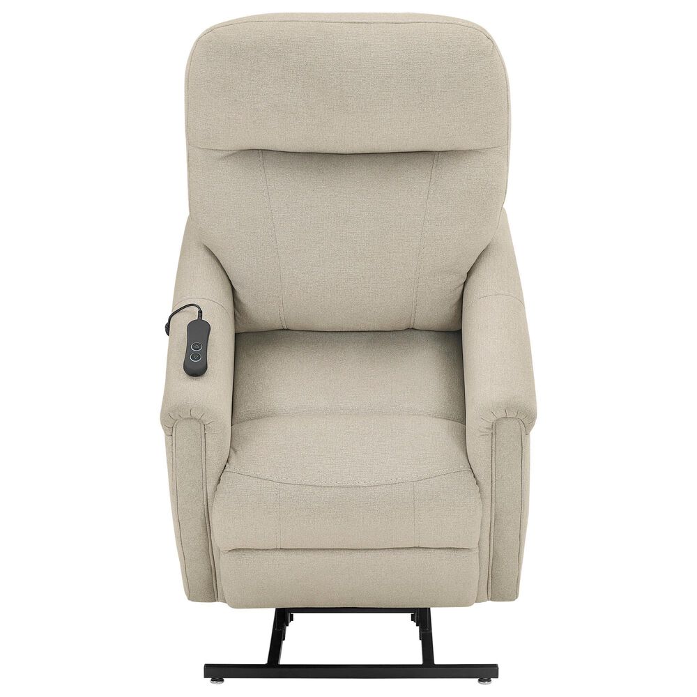 Steve Silver Rhodes Power Lift Recliner in Aspen Khaki, , large