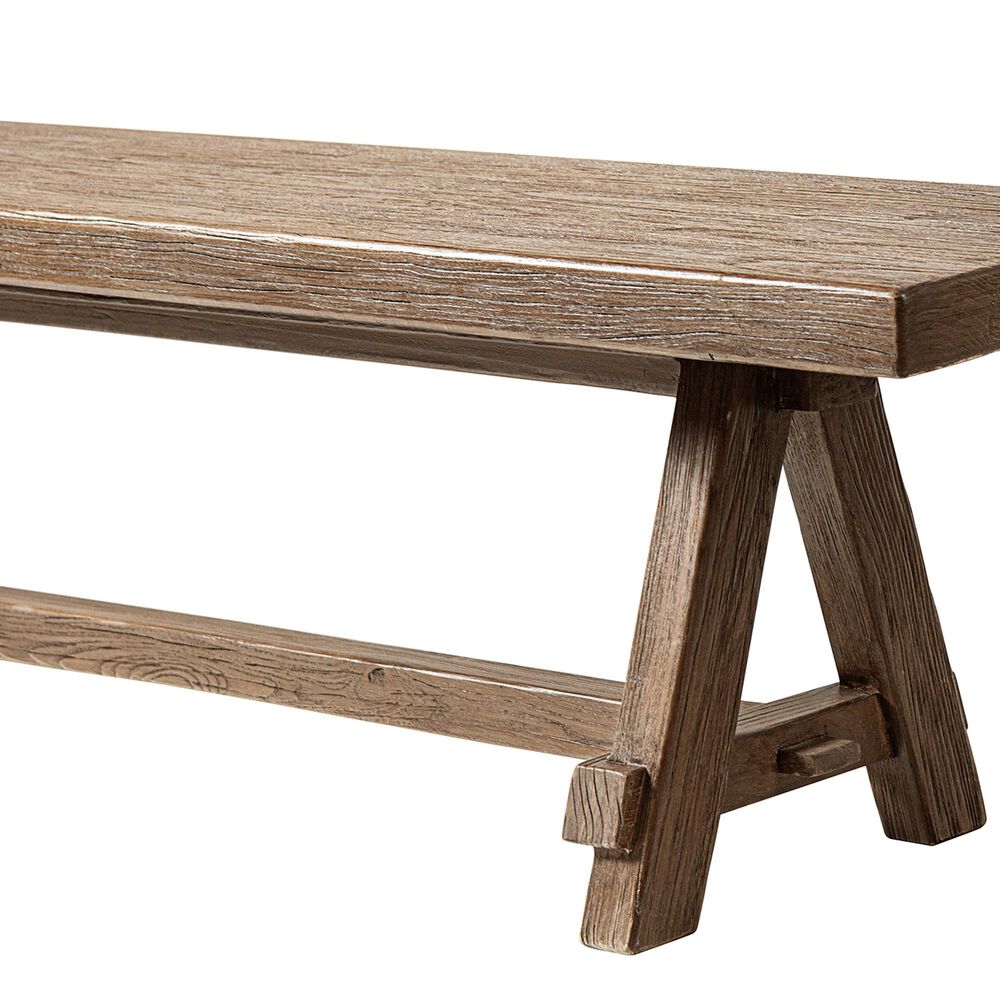 Jennifer Taylor Home Hawthorne 72" Dining Bench in Heritage Medium Dark Brown, , large