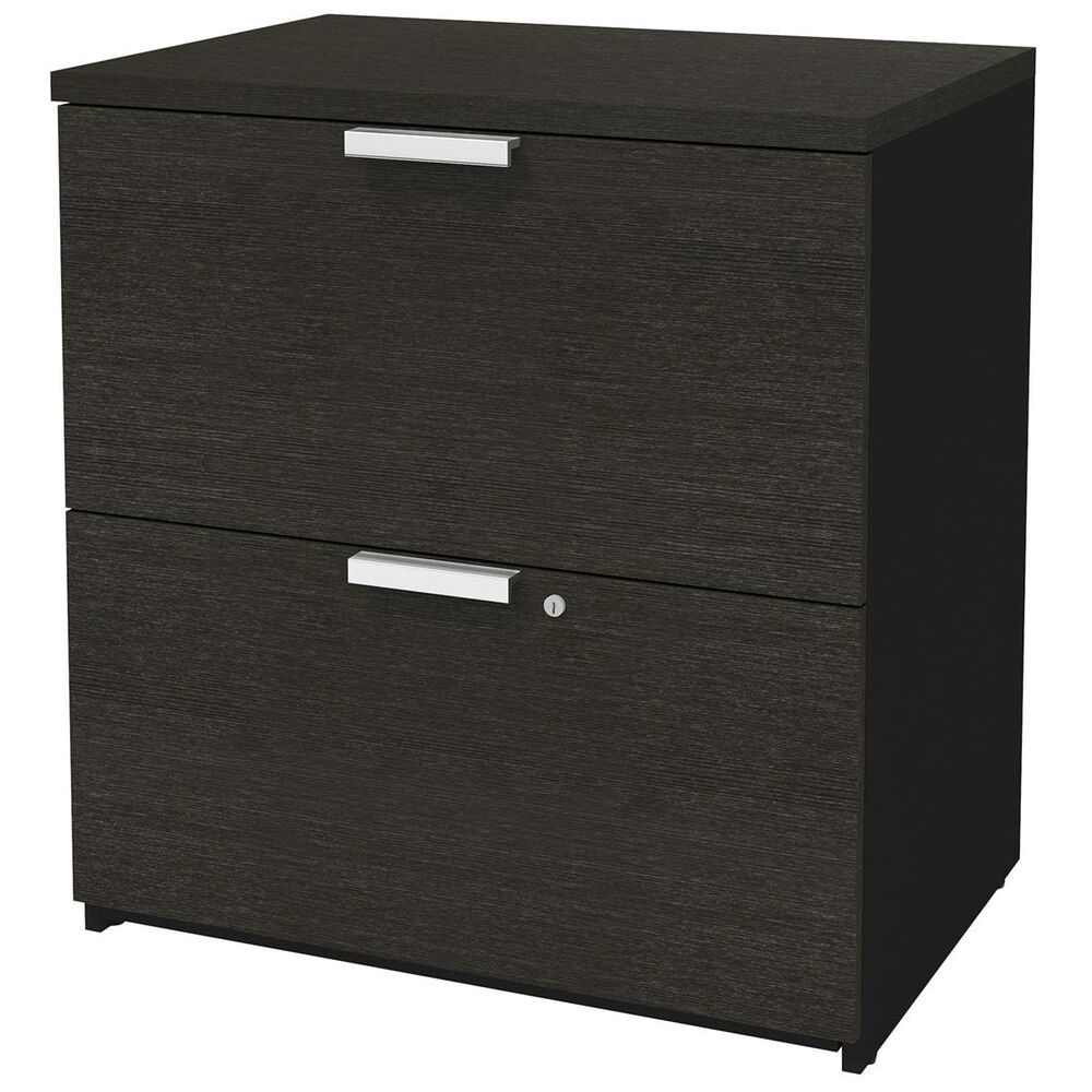 Bestar Pro-Concept Plus Lateral File in Deep Grey and Black, , large