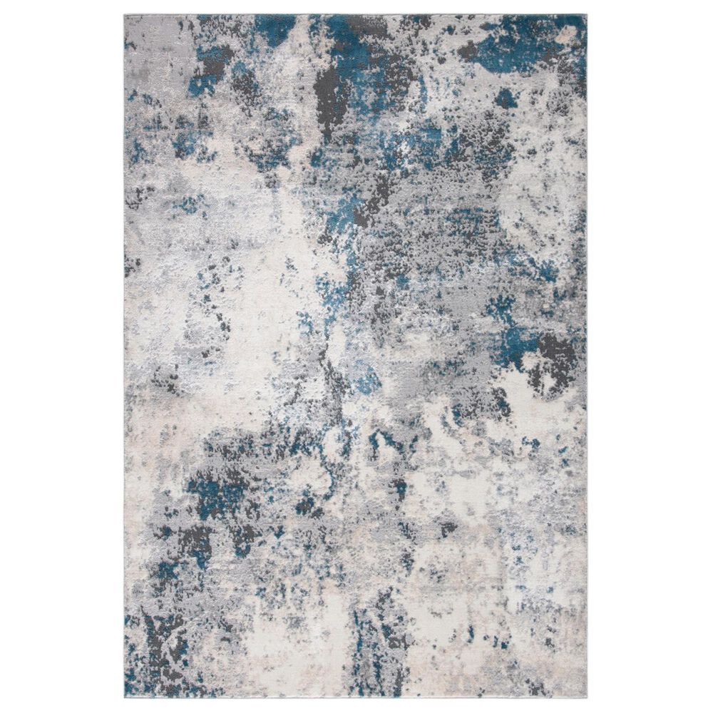 Safavieh Lagoon LGN522F 3" x 5" Grey and Turquoise Area Rug, , large
