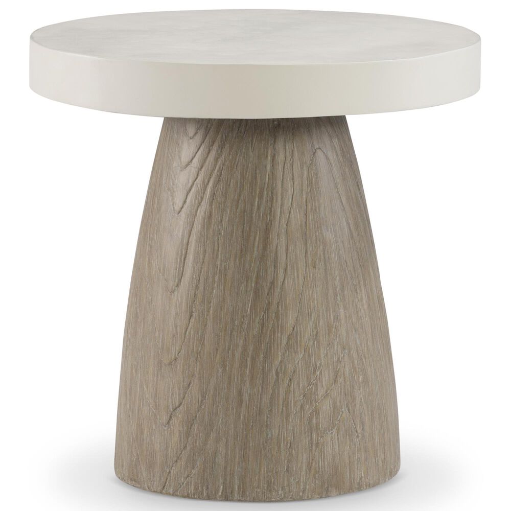 Bernhardt Granville Outdoor Side Table in Bone and Sea Oat, , large