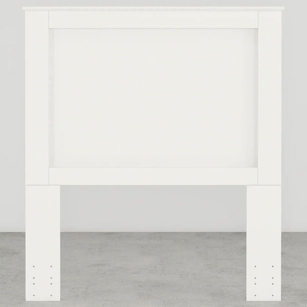 Lemoore Essential Twin Panel Headboard in Rockport White, , large