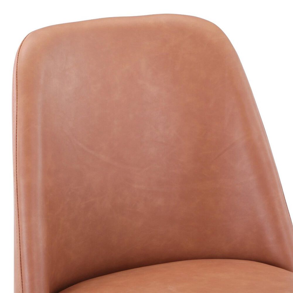 Waltham Urban Archive Maddox Upholstered Counter Stool in Light Brown, , large