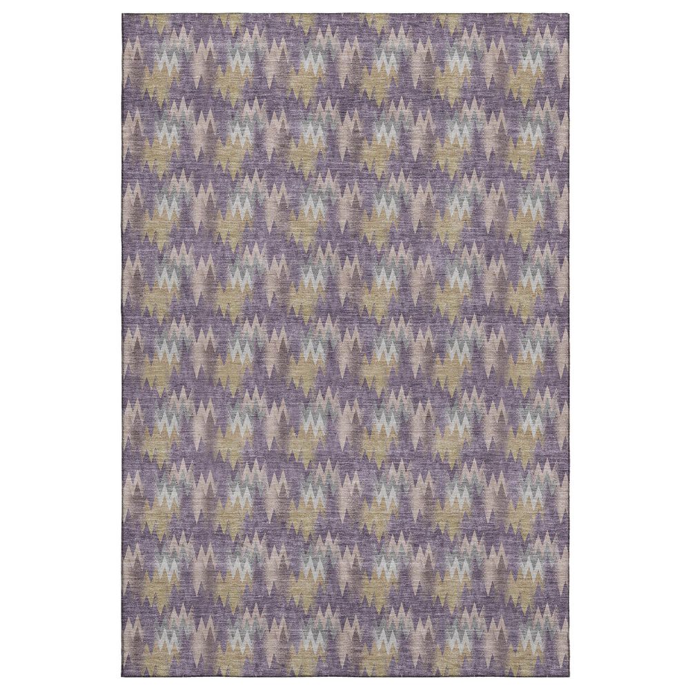 Dalyn Rug Company Soft Essentials Chevron Plum 5" x 7"6" Area Rug, , large